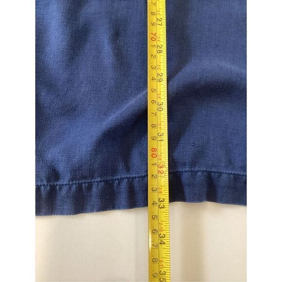 Tommy Bahama 100% Silk Button Down Sz 3XB Navy Pocket - Picture 6 of 7